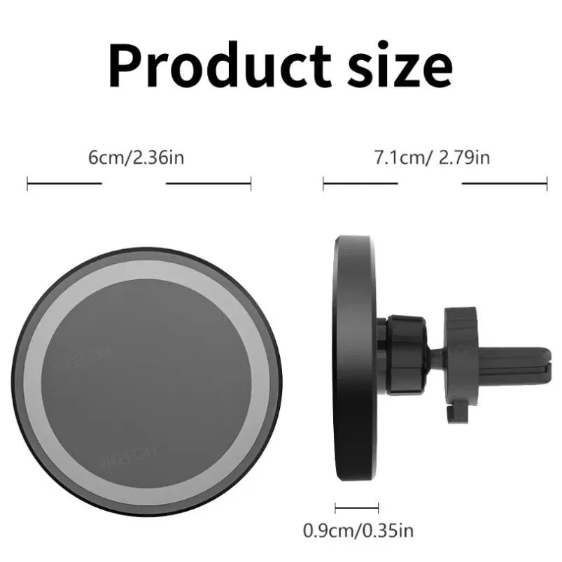 Magnetic Car Phone Holder with Wireless Charger