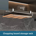 o-Drill Cabinet Organizer - 304 Stainless Steel 2-Tier Storage Rack for Cutting Boards, Towels and Cup Organization