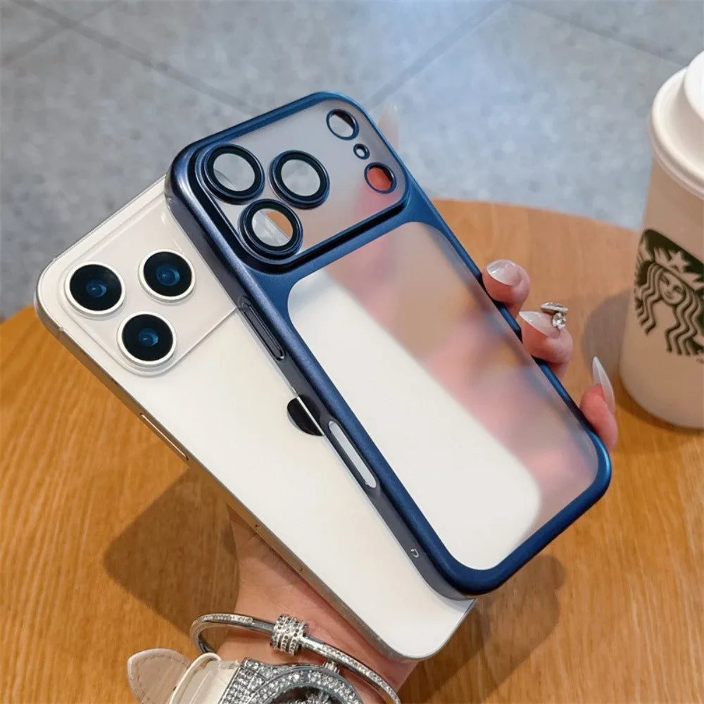Official Cosmic Orange Plating Frosted Translucent Thin Phone Case For iPhone 17 Pro Max Air Series Bumper Cover for 17 Pro Case
