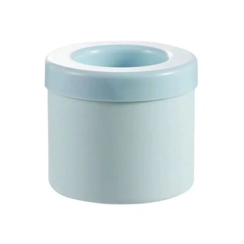 Silicone Ice Cube Mold – Round Cylinder with Lid