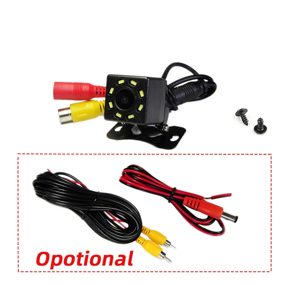 Car Rear View Camera Optional 4/8/12 LED Camera HD Night Vision Support Display to Assist car Parking and Reversing