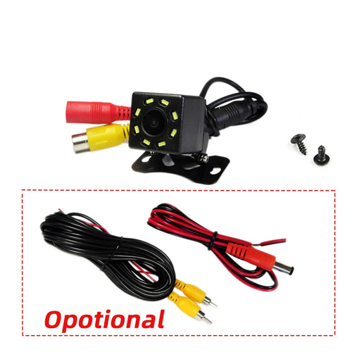 Car Rear View Camera Optional 4/8/12 LED Camera HD Night Vision Support Display to Assist car Parking and Reversing