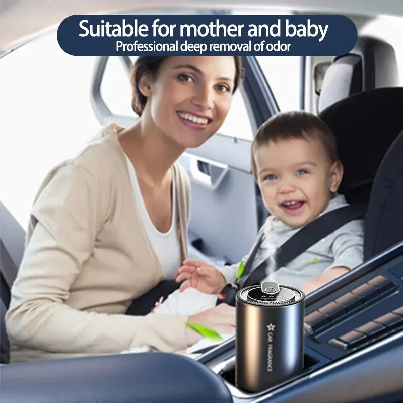 USB Rechargeable Car Air Freshener Diffuser – LED Light & 1000mAh Aromatherapy