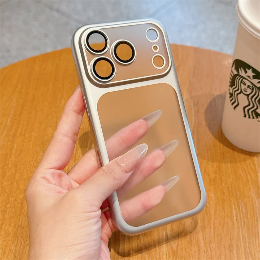 Official Cosmic Orange Plating Frosted Translucent Thin Phone Case For iPhone 17 Pro Max Air Series Bumper Cover for 17 Pro Case