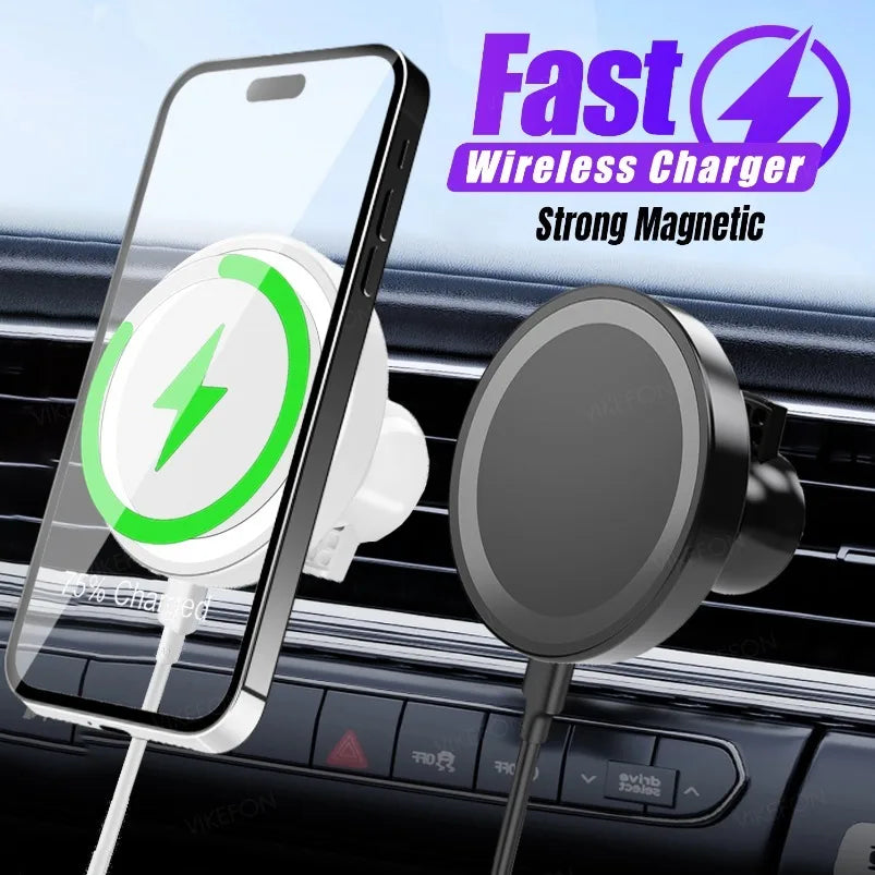 Magnetic Car Phone Holder with Wireless Charger